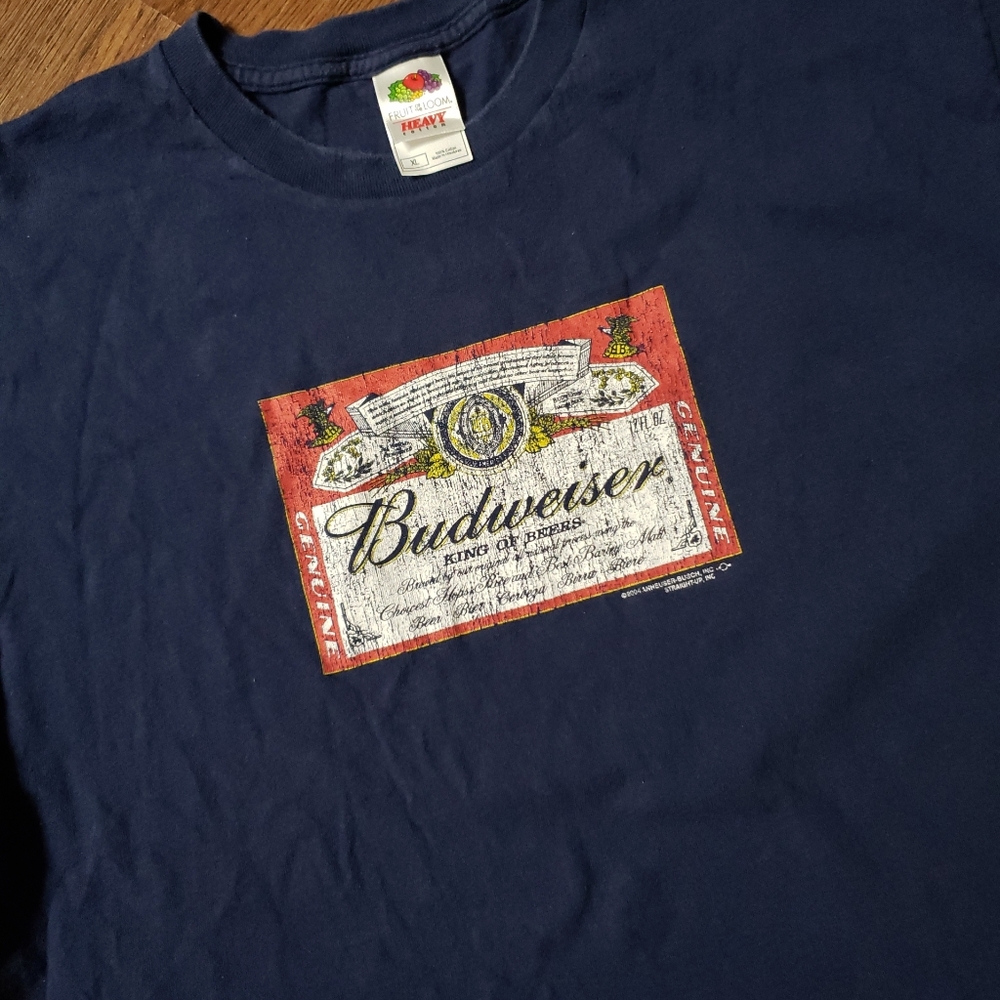Budweiser King Of Beers Classic Label Logo Tee